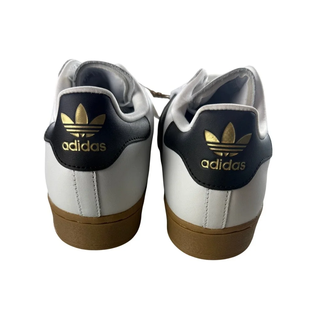 Adidas Superstar ADV Low Top Gum Sole White‎ Black Mens Sneakers Size 9 NEW